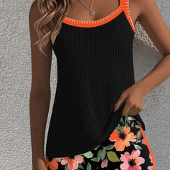 Valeria | Tankini Elegante con Short Floral - Isabel de Sevilla