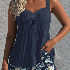 Carla | Traje de Baño de Rayas con Short de Playa - Isabel de Sevilla