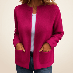 Beatriz | Chaqueta de Punto Sin Botones con Bolsillos - Isabel de Sevilla