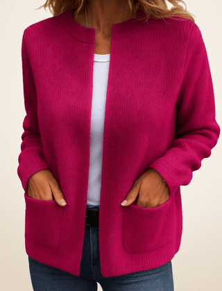Beatriz | Chaqueta de Punto Sin Botones con Bolsillos - Isabel de Sevilla