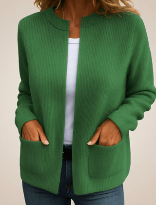 Beatriz | Chaqueta de Punto Sin Botones con Bolsillos - Isabel de Sevilla