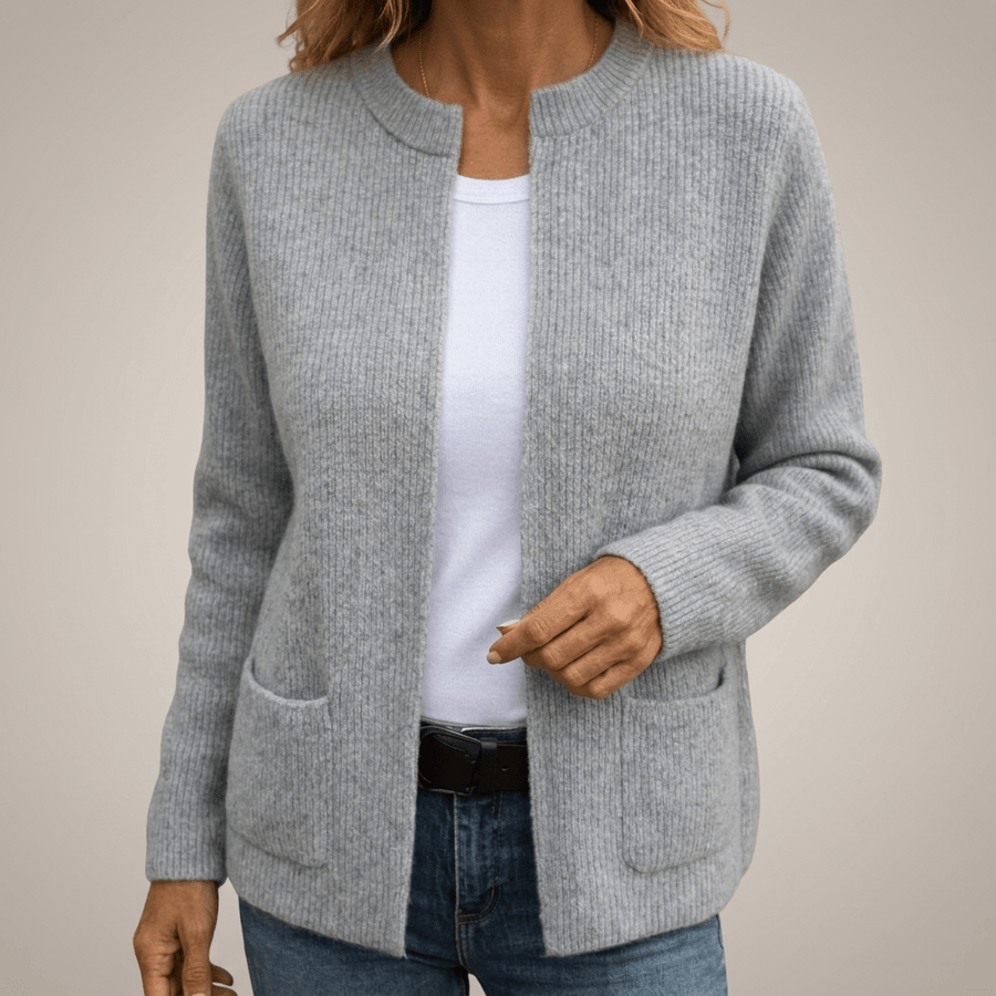 Beatriz | Chaqueta de Punto Sin Botones con Bolsillos - Isabel de Sevilla