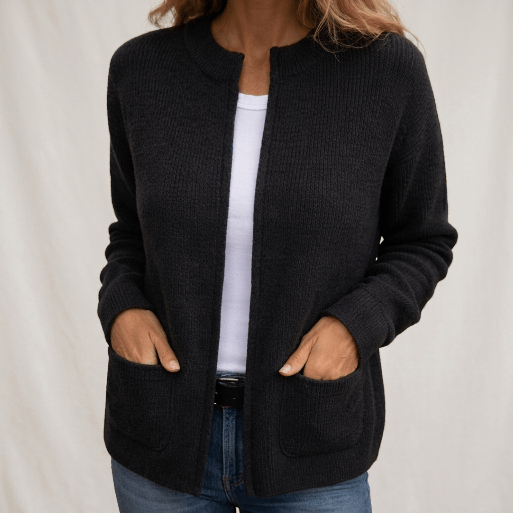 Beatriz | Chaqueta de Punto Sin Botones con Bolsillos - Isabel de Sevilla