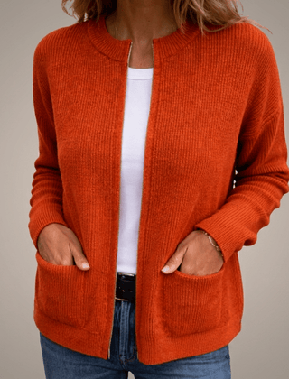 Beatriz | Chaqueta de Punto Sin Botones con Bolsillos - Isabel de Sevilla