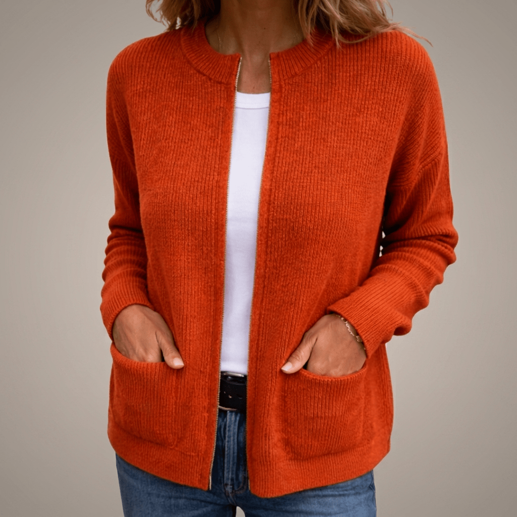 Beatriz | Chaqueta de Punto Sin Botones con Bolsillos - Isabel de Sevilla