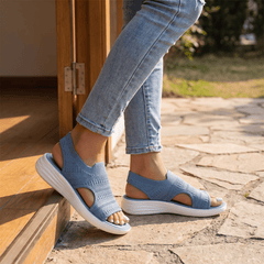 Paloma | Sandalias de Punto Transpirable con Plataforma - Isabel de Sevilla