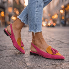 Inés | Sandalias Artesanales con Tiras y Borlas - Isabel de Sevilla