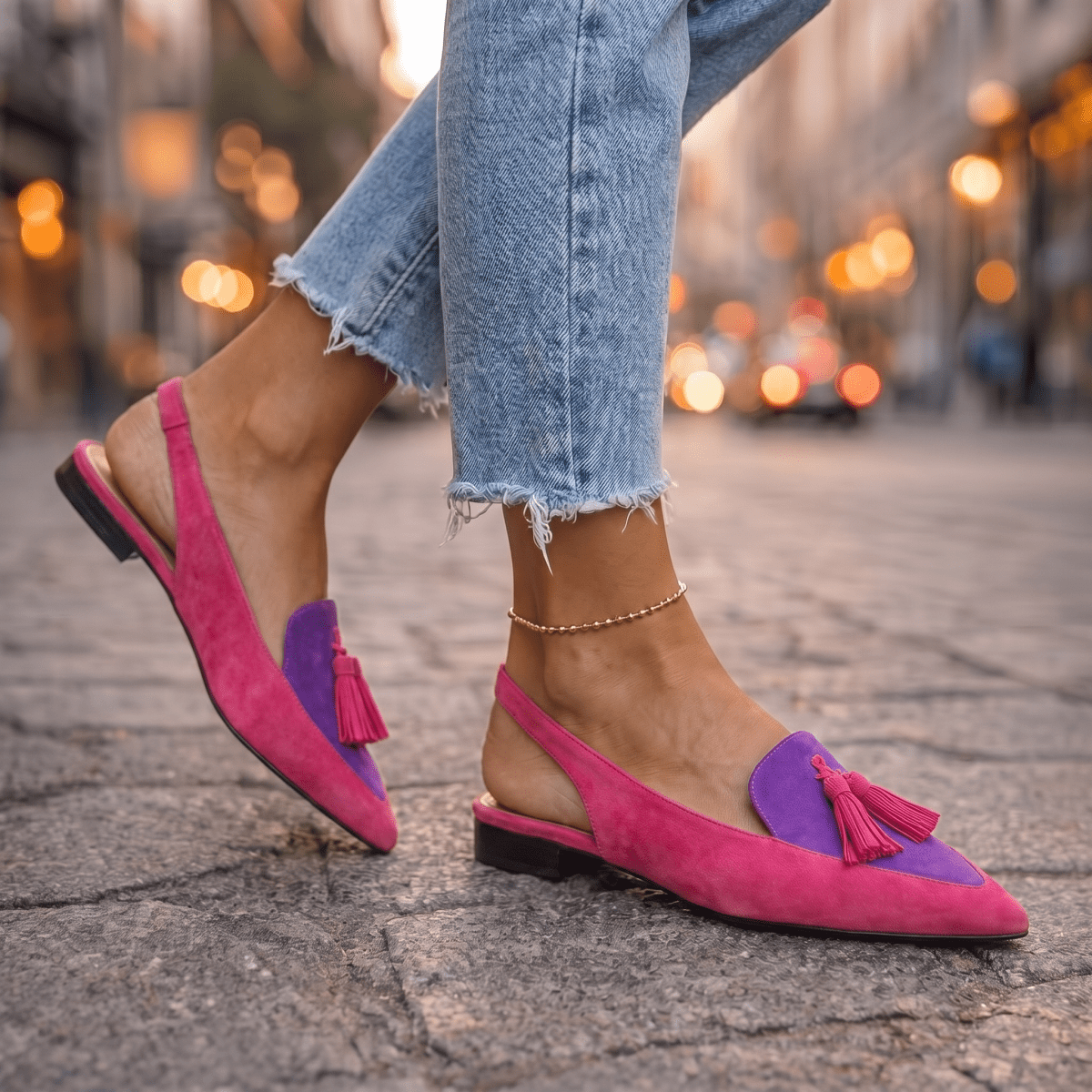 Inés | Sandalias Artesanales con Tiras y Borlas - Isabel de Sevilla