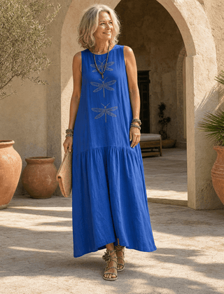 Elena | Vestido maxi elegante con diseño fluido - Isabel de Sevilla