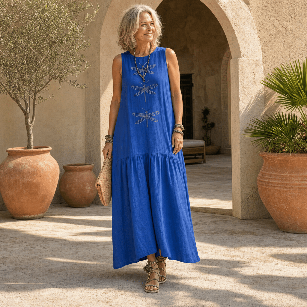 Elena | Vestido maxi elegante con diseño fluido - Isabel de Sevilla