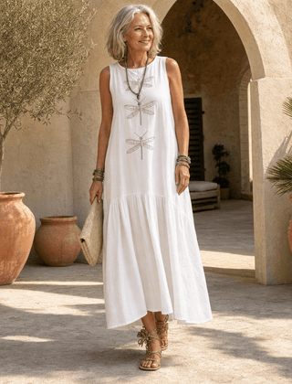 Elena | Vestido maxi elegante con diseño fluido - Isabel de Sevilla