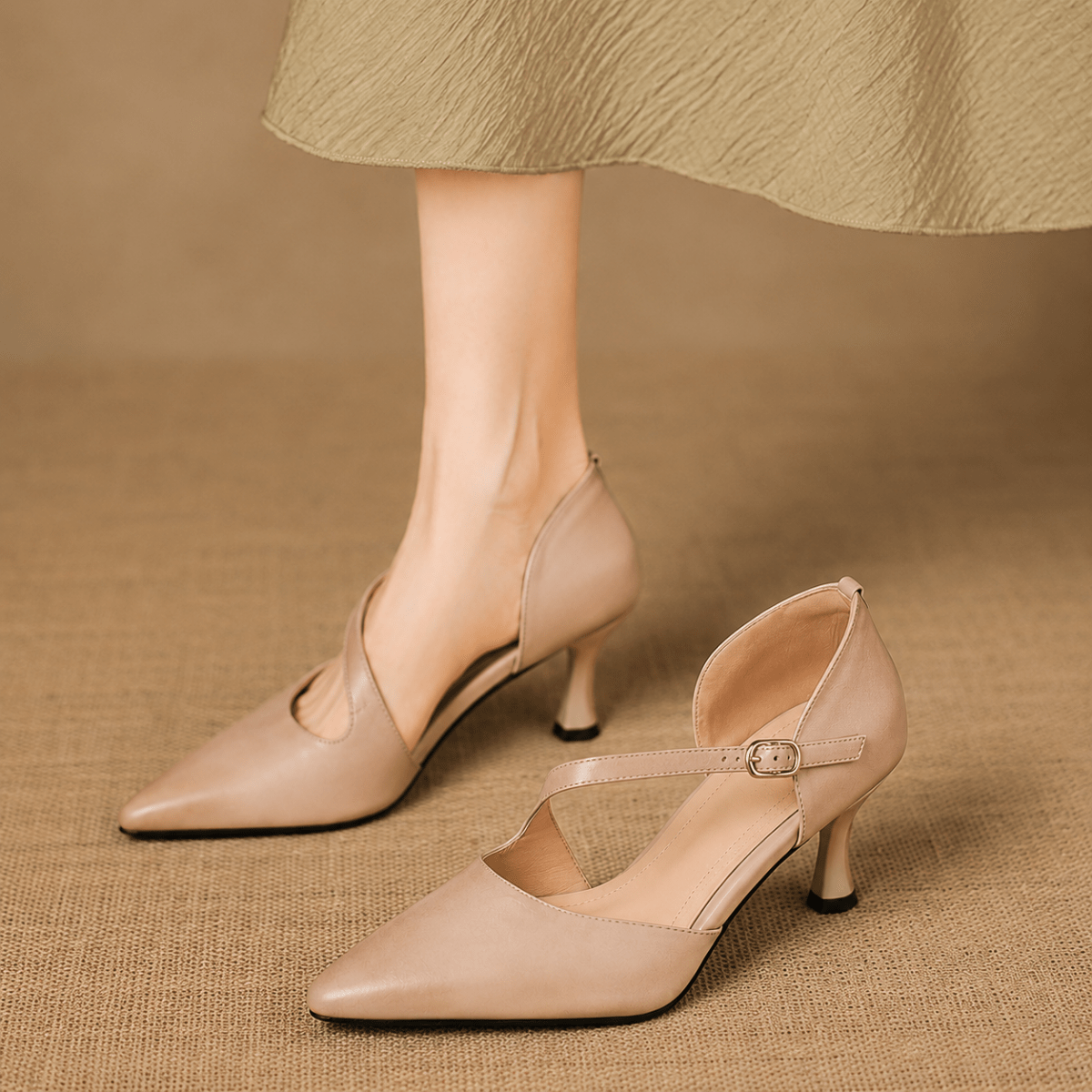 Diana | Elegantes Tacones con Tira Cruzada - Isabel de Sevilla