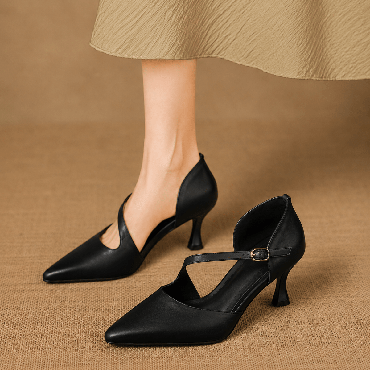 Diana | Elegantes Tacones con Tira Cruzada - Isabel de Sevilla