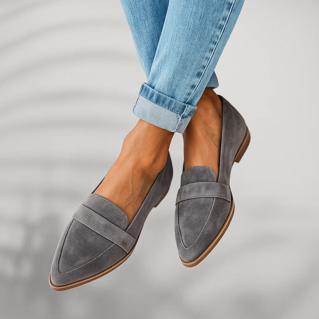Julia | Mocasines Ortopédicos de Piel con Punta Fina - Isabel de Sevilla