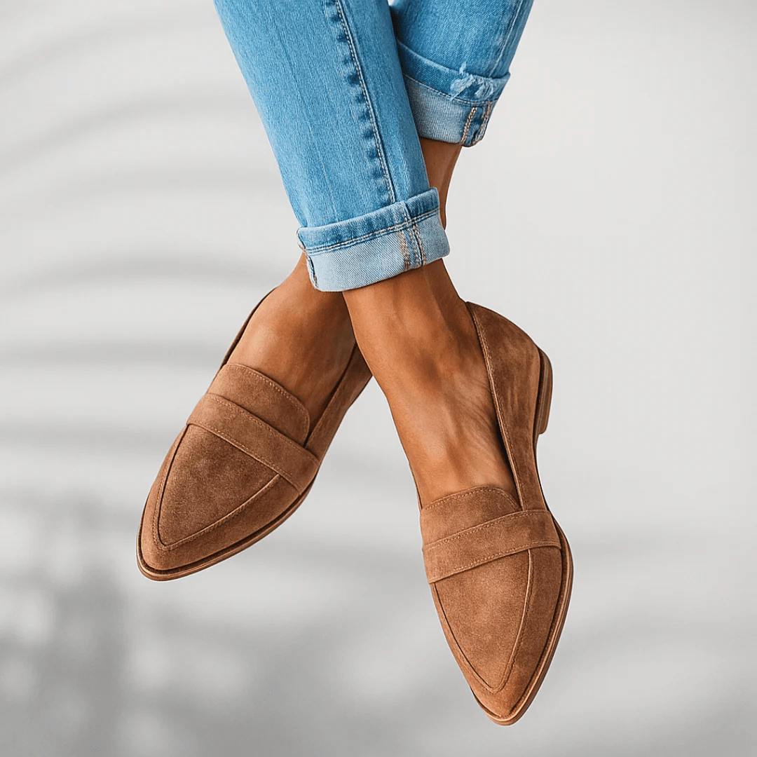 Julia | Mocasines Ortopédicos de Piel con Punta Fina - Isabel de Sevilla
