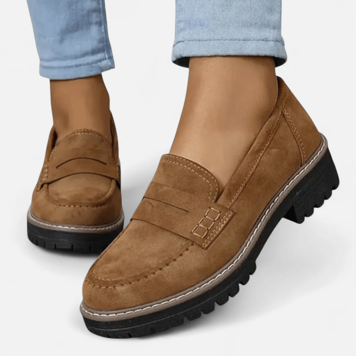 Elena | Mocasines Ortopédicos Premium con Tacón - Isabel de Sevilla