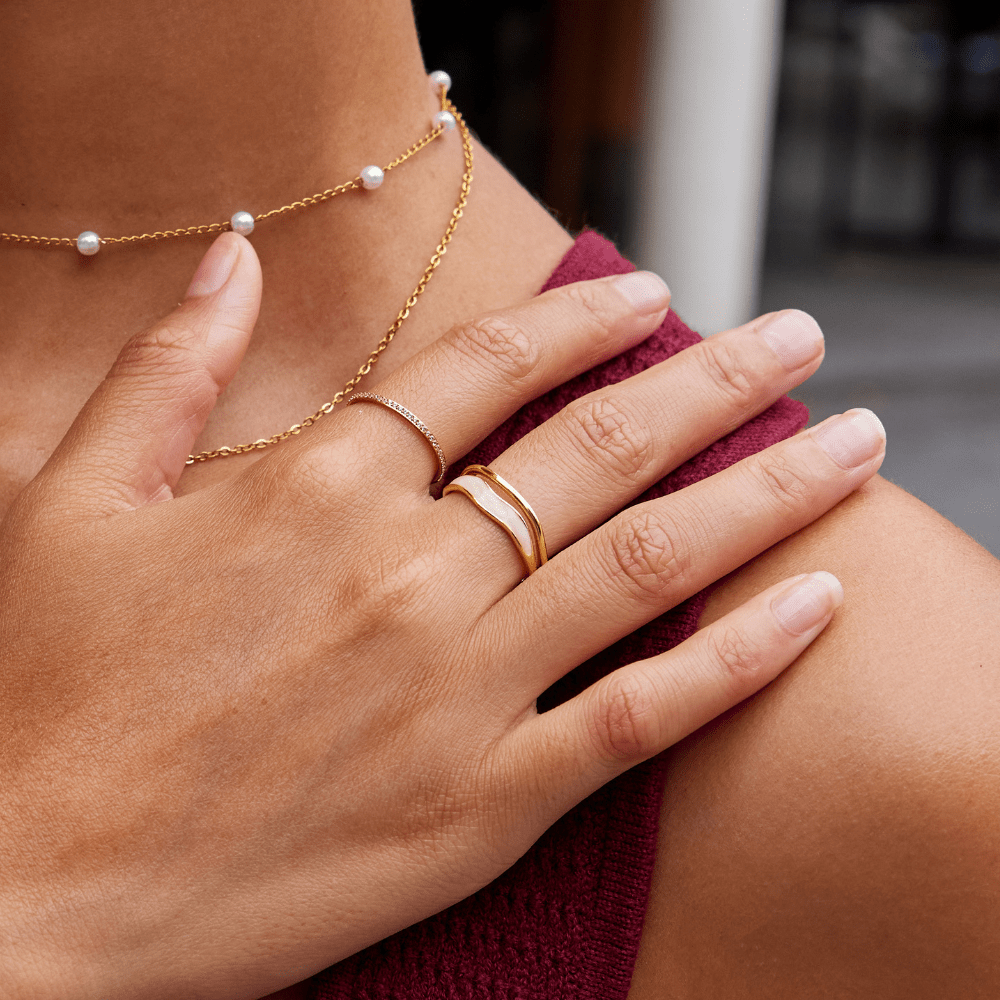 Anillo Ajustable Sahara Gold - Isabel de Sevilla