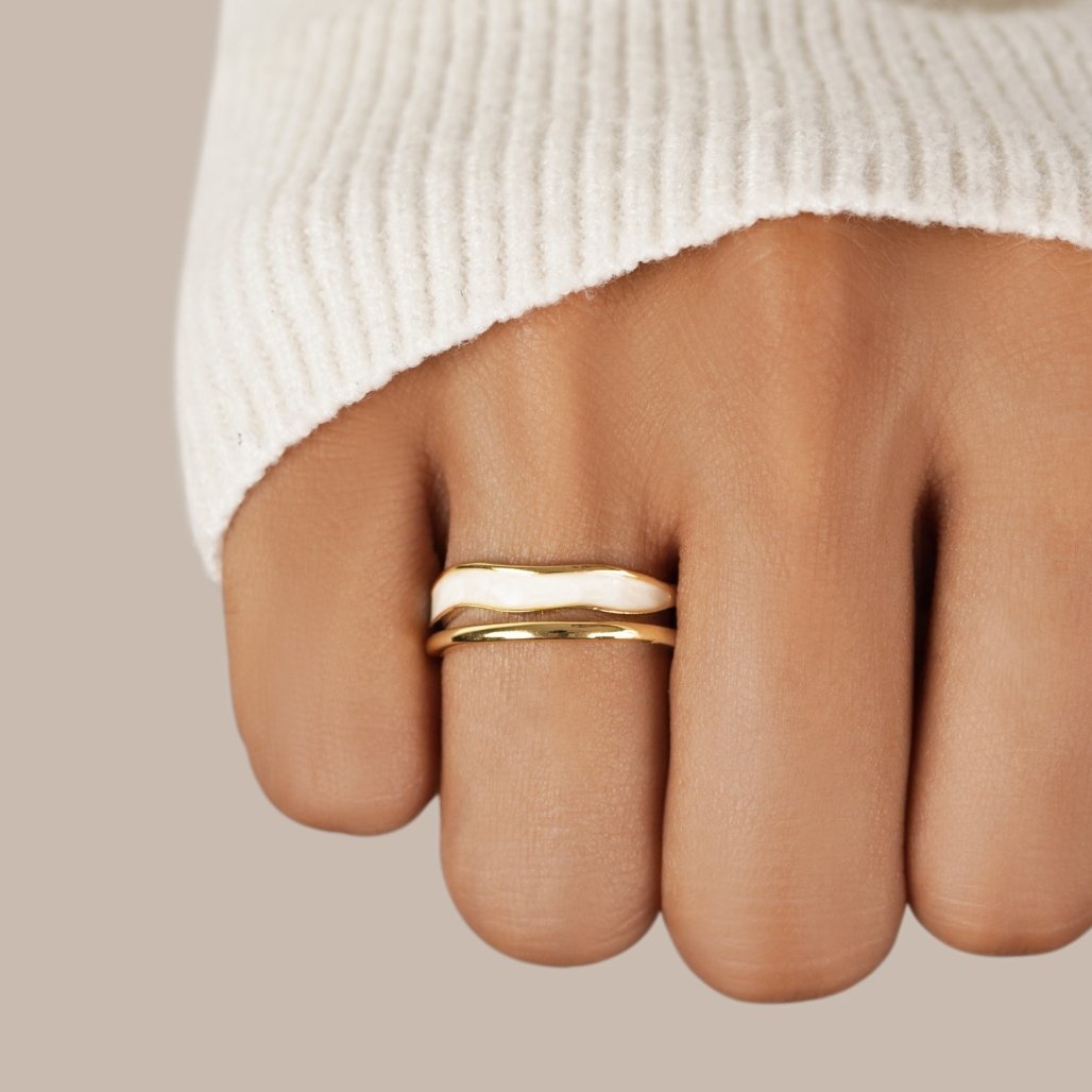 Anillo Ajustable Sahara Gold - Isabel de Sevilla