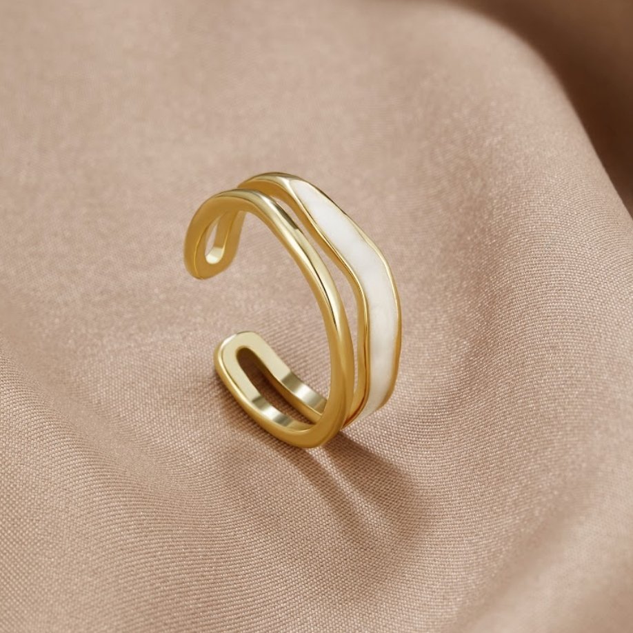 Anillo Ajustable Sahara Gold - Isabel de Sevilla