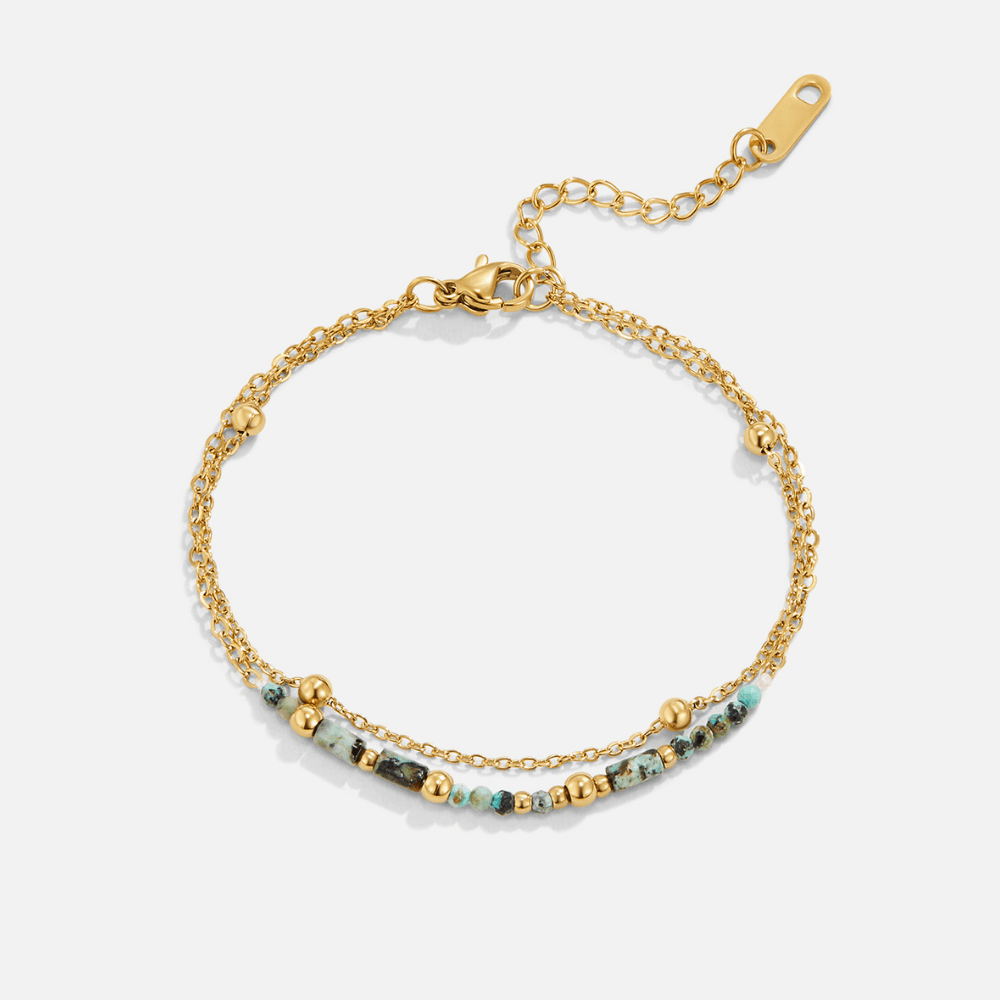 Pulsera Multicapa Layered Stone Beads - Isabel de Sevilla