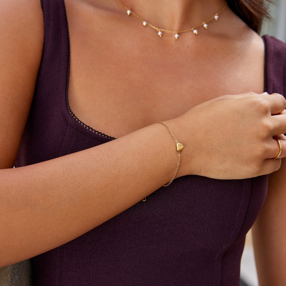 Pulsera Letter Heart (15,5+4,5 cm) - Isabel de Sevilla