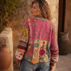 Guadalupe | Cárdigan Bohemio de Patchwork Bordado - Isabel de Sevilla