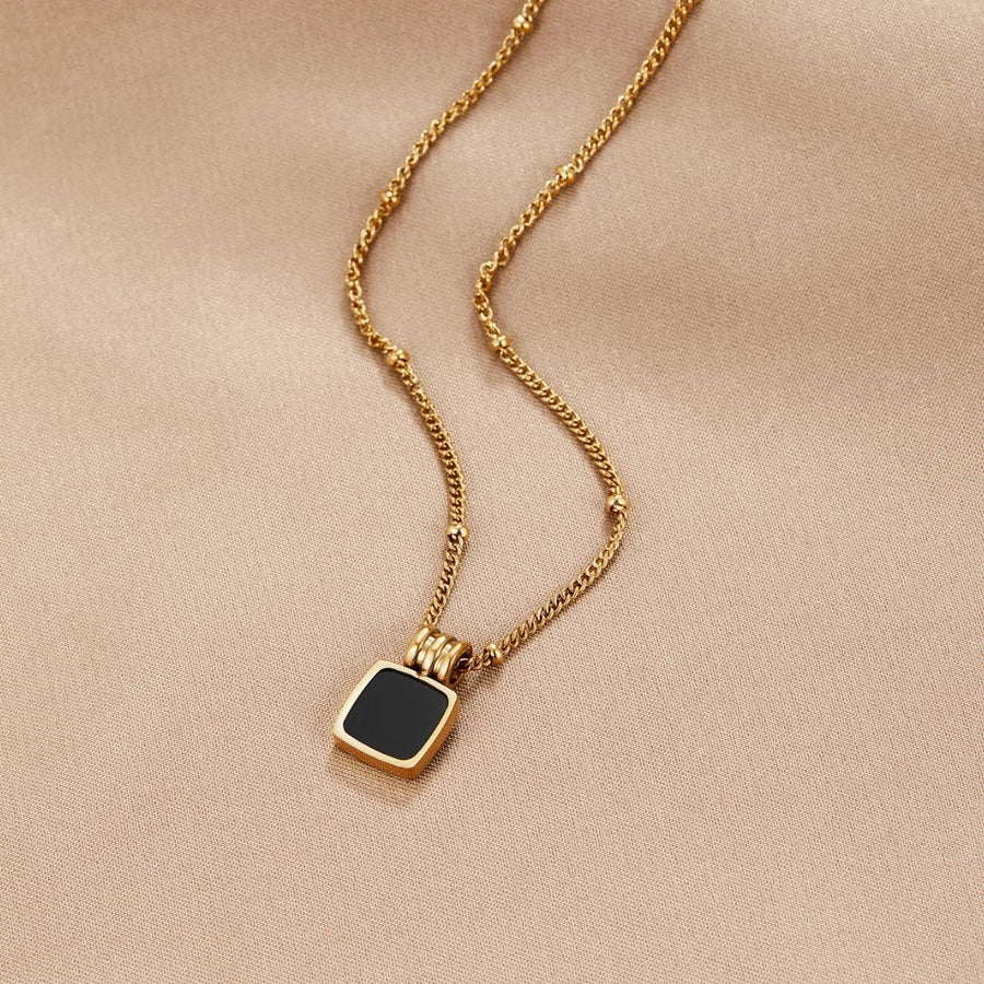 Collar con Colgante Lucia Black (40+5 cm) - Isabel de Sevilla
