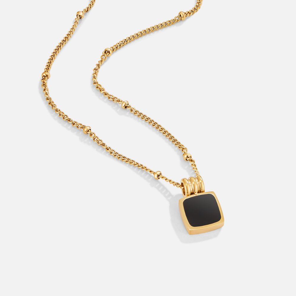 Collar con Colgante Lucia Black (40+5 cm) - Isabel de Sevilla