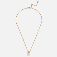 Collar con Colgante Lucia White Shell (40+5 cm) - Isabel de Sevilla