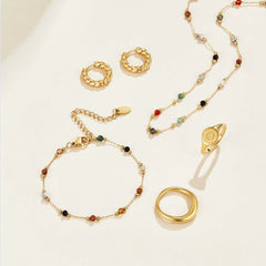 Pulsera Multicapa Layered Stone Beads - Isabel de Sevilla