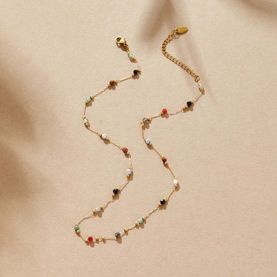 Pulsera Multicapa Layered Stone Beads - Isabel de Sevilla