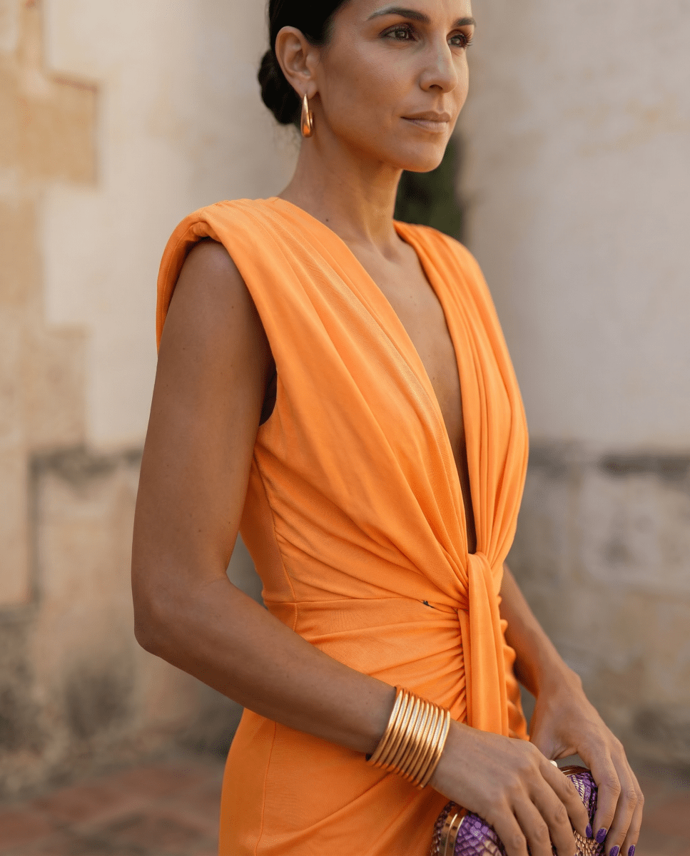 Selena | Vestido Drapé Ardiente - Isabel de Sevilla