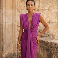 Selena | Vestido Drapé Ardiente - Isabel de Sevilla