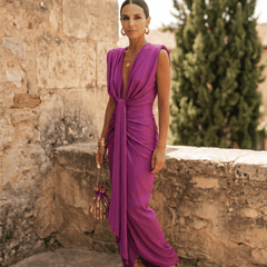Selena | Vestido Drapé Ardiente - Isabel de Sevilla