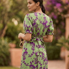 Andrea | Vestido primaveral estampado - Isabel de Sevilla