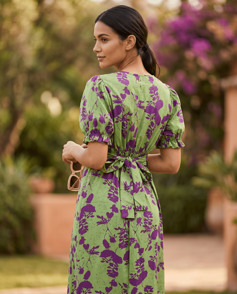 Andrea | Vestido primaveral estampado - Isabel de Sevilla