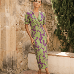 Andrea | Vestido primaveral estampado - Isabel de Sevilla