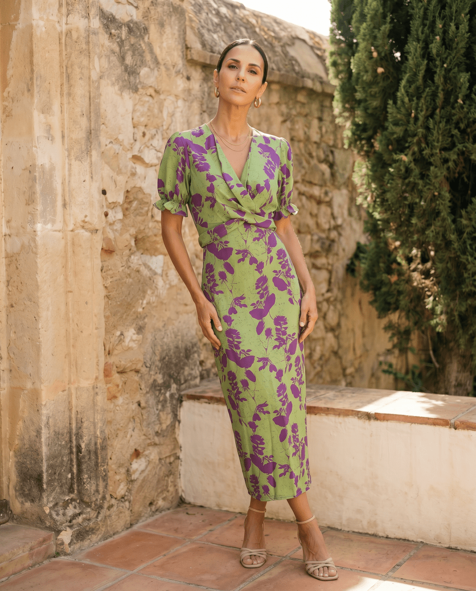Andrea | Vestido primaveral estampado - Isabel de Sevilla