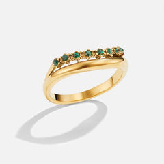 Anillo Multicapa Marissa Emerald Green - Isabel de Sevilla