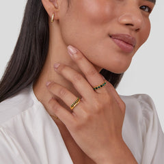 Anillo Multicapa Marissa Emerald Green - Isabel de Sevilla