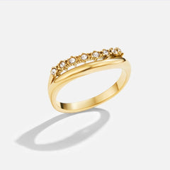 Anillo Multicapa Marissa White Crystal - Isabel de Sevilla