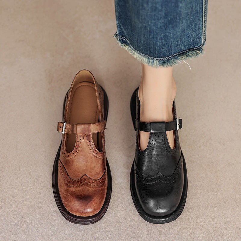 Bernadette | Zapatos Mary Jane T-Strap con estilo atemporal - Isabel de Sevilla