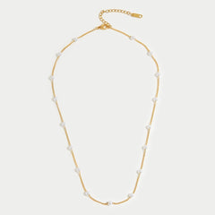 Collar Nura Pearl 18K Gold (37+10 cm) - Isabel de Sevilla