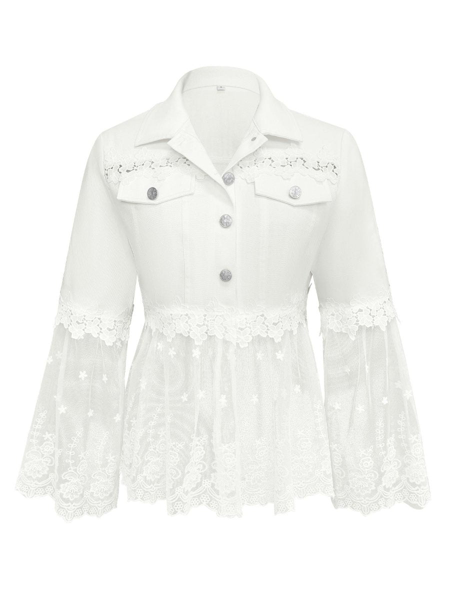 Fátima | Chaqueta con panel de encaje - Isabel de Sevilla