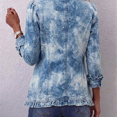 Lorena | Chaqueta vintage con estampado botánico y volantes en estilo bohemio - Isabel de Sevilla