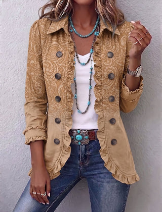 Fernanda | Chaqueta con volantes y estampado western - Isabel de Sevilla