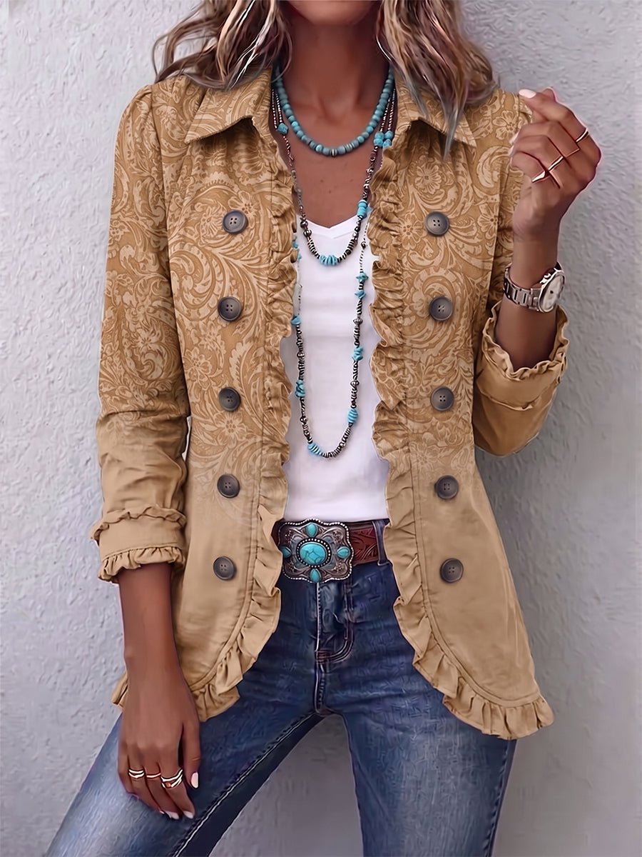 Fernanda | Chaqueta con volantes y estampado western - Isabel de Sevilla