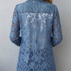 Marisol | Chaqueta Blazer con Paneles de Encaje Floral - Isabel de Sevilla