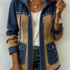 Raquel | Chaqueta con capucha de patchwork - Isabel de Sevilla