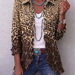 Esperanza | Chaqueta con volantes de estampado de leopardo - Isabel de Sevilla